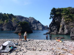 ヒリゾ浜の海水浴場