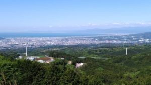 三島スカイウォークからの駿河湾