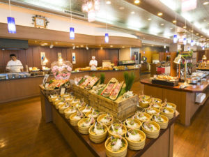 休暇村 南伊豆の夕食バイキング
