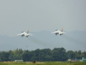 エアーパーク練習機の離着陸