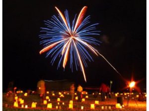 南紀白浜のメッセージ花火