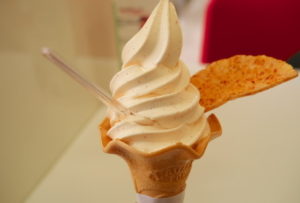 めんたいパーク明太子ソフトクリーム