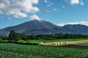 浅間山が間近に見える北軽井沢