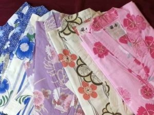 女性用色浴衣