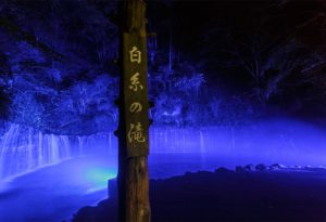 夜の白糸の滝1