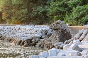 愛媛県宇和島市九島のゴジラ岩