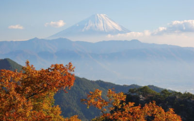 昇仙峡山頂からの富士山