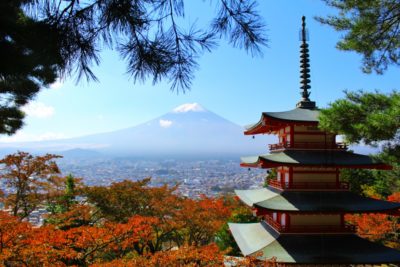 新倉山浅間公園の紅葉