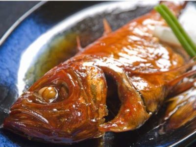 食べるお宿　浜の湯の金目鯛姿煮