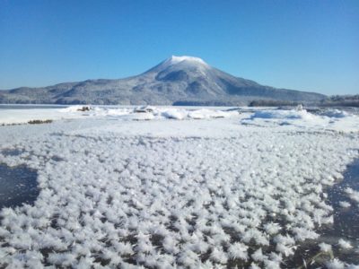 フロストフラワー　阿寒湖
