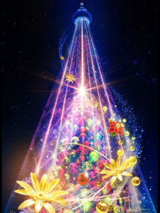 東京スカイツリーのクリスマスツリー2