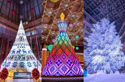カレッタ汐留のクリスマスツリー