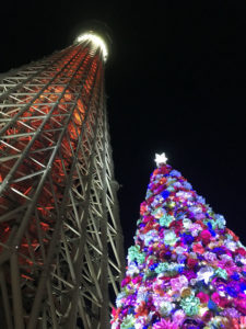 東京スカイツリーのクリスマスツリー1