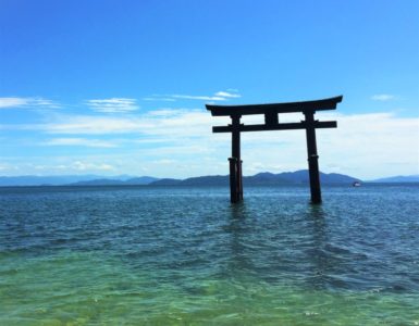 白鬚神社　琵琶湖