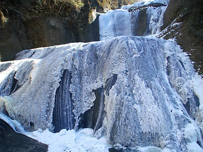 袋田の滝の真冬