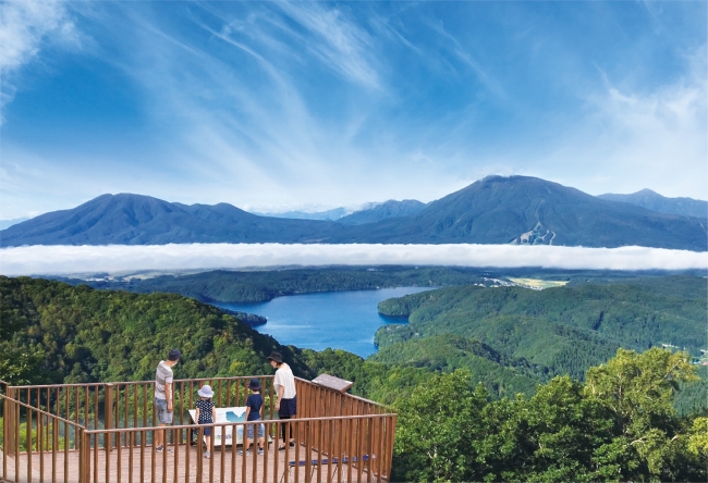 野尻湖テラスからの眺め